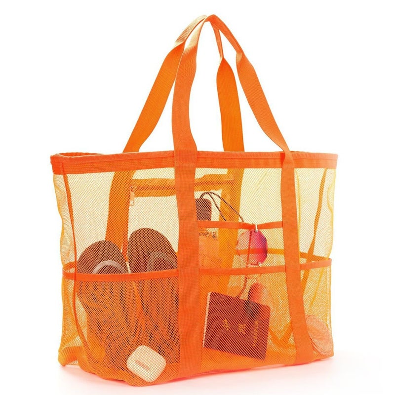 Customized Beach Bag Large Capacity Mesh Multi-Function Beach Bag Travel One-Shoulder Swimsuit Portable Multi-Pocket Storage Bag - Image 1